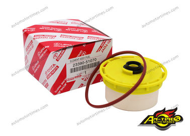 White Color Car Fuel Filters 23390-51070 Paper Material For TOYOTA LAND CRUISER