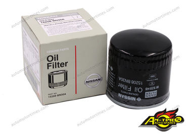 Black Orignal Car Oil Filters / Nissan spare Parts 15208-BN30A